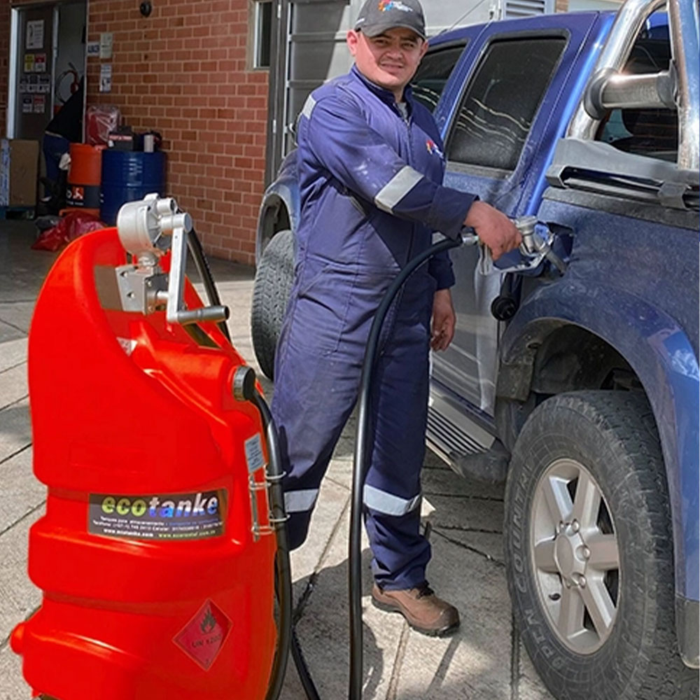 Tanque portátil Ecotanke 110 Aceite Bomba manual