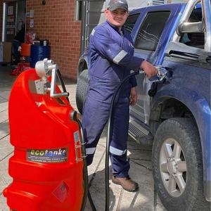 Tanque portátil Ecotanke 110 Aceite Bomba manual