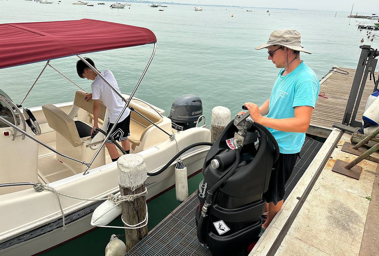 Tanque portátil Ecotanke 110 para gasolina Bomba eléctrica