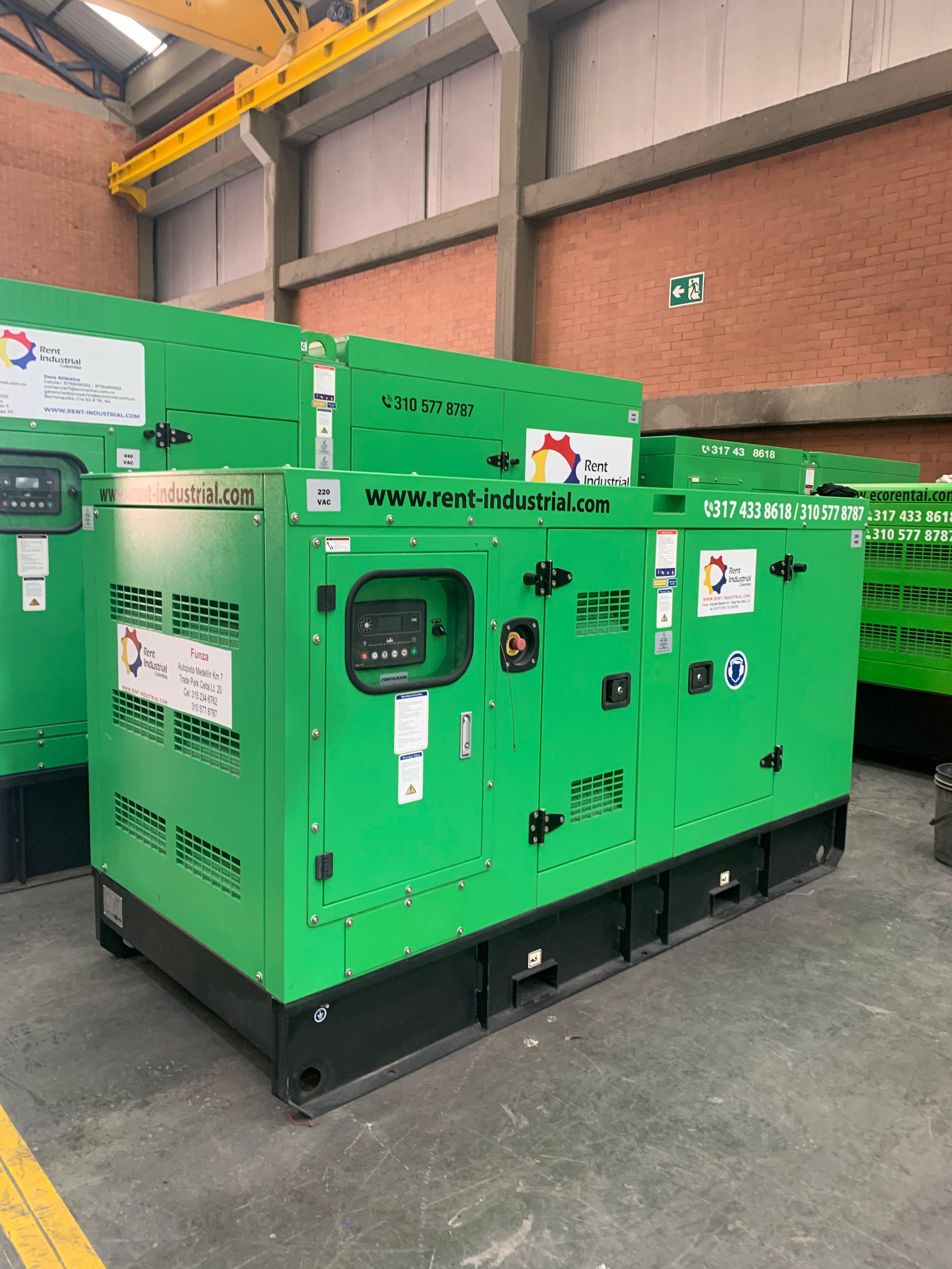 Generador Eléctrico Diesel 125 KVA para Construcción – Ecopower Industrial
