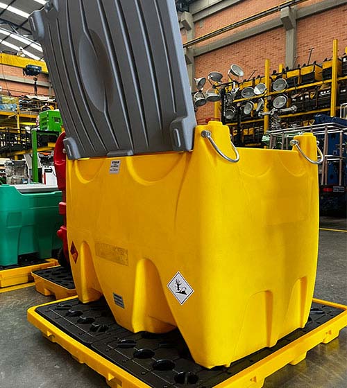 Ecotanke 600 Aceite: Tanque Portátil de 600 Litros, Seguro y Móvil