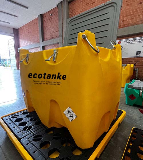 Ecotanke 600 Aceite: Tanque Portátil de 600 Litros, Seguro y Móvil