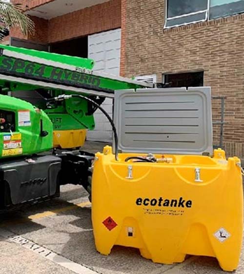 Ecotanke 600 Aceite: Tanque Portátil de 600 Litros, Seguro y Móvil