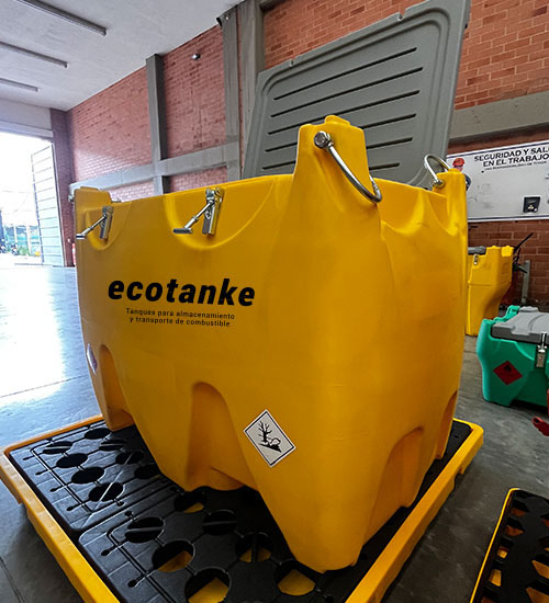 Ecotanke 600 Gasolina: Tanque Portátil de 600 L para Repostaje Seguro
