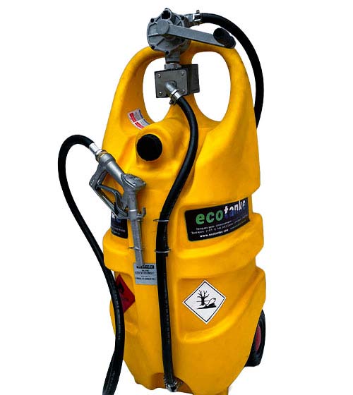 Tanque portátil Ecotanke 110 para diésel bomba manual– Transporte seguro