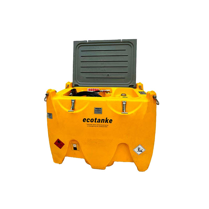 Ecotanke 600 diesel: Tanque Portátil de 600 Litros, Seguro y Certificado con conexión a red