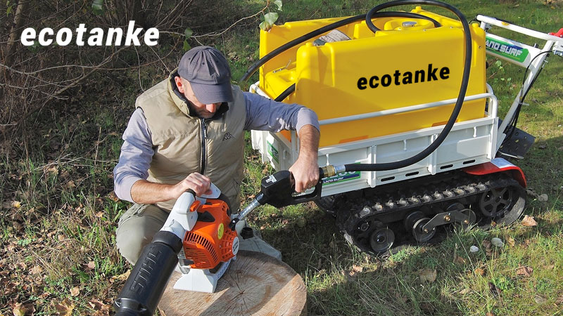 Tanques con pistola distribuidora