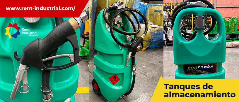 Ecotanke 110D Gasolina, Contenedor Móvil Con Bomba Eléctrica.