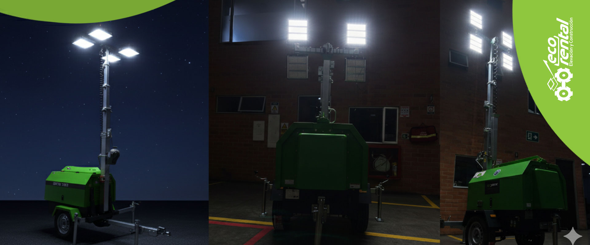 Iluminación móvil diésel para trabajos nocturnos de alto rendimiento