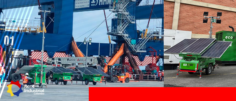 Características técnicas clave de las torres de iluminación solar móvil